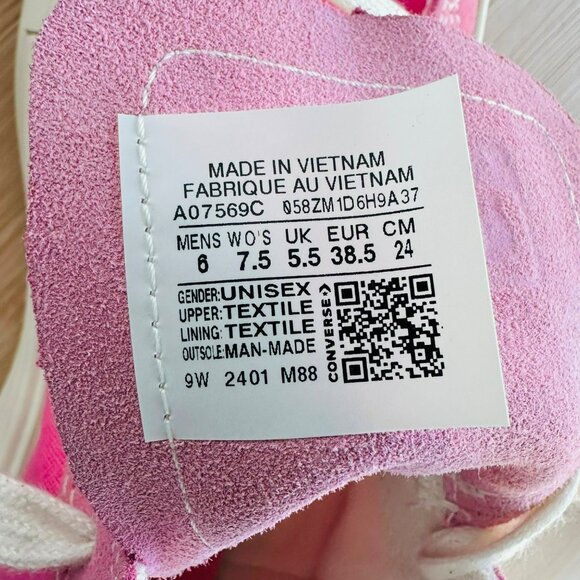 ⭐Converse Chuck Taylor Cruise Hi Sz 6 Men's Shoes Pink Platform Sneakers A07569C - Picture 8 of 10